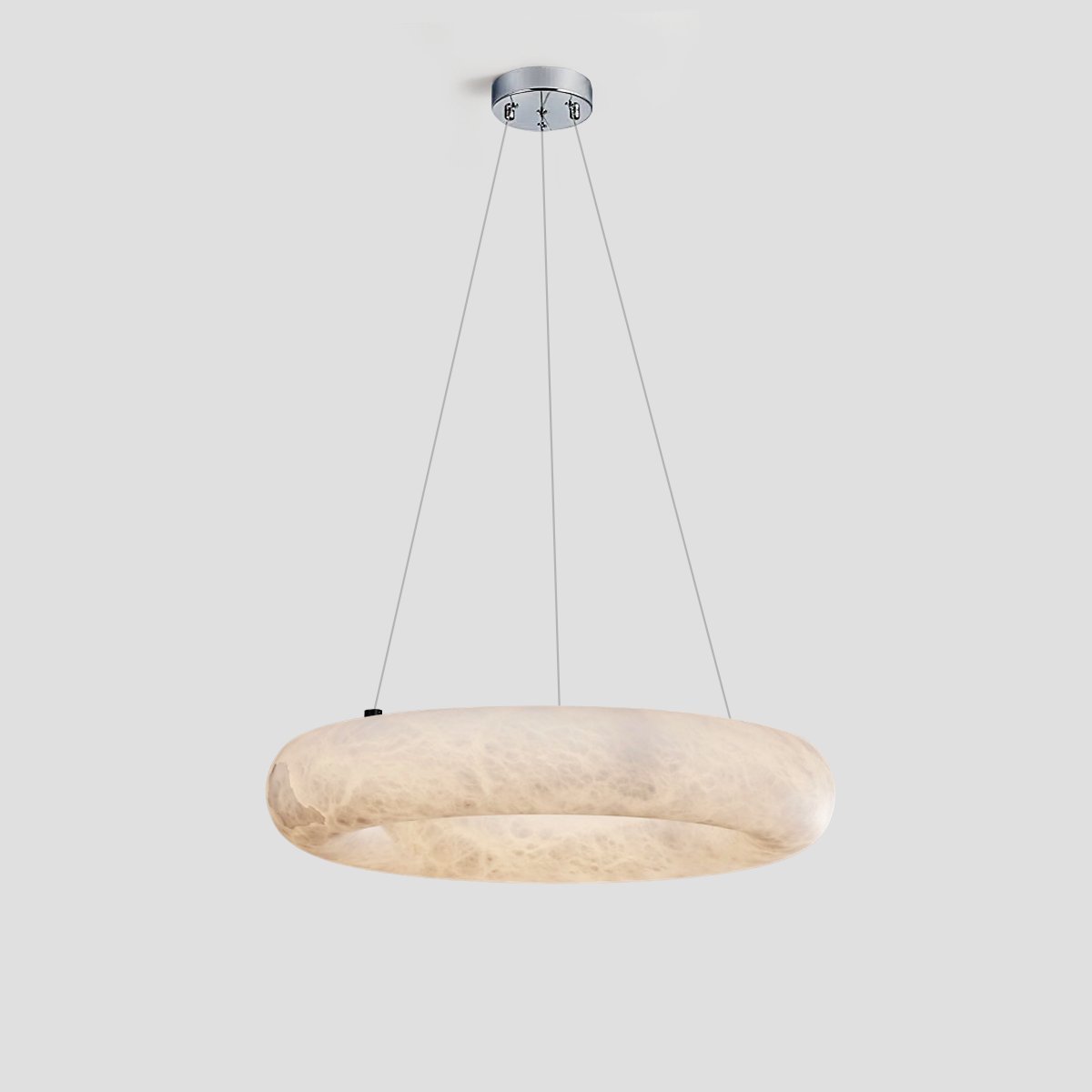 Alabaster Round Ring Living Room Chandelier