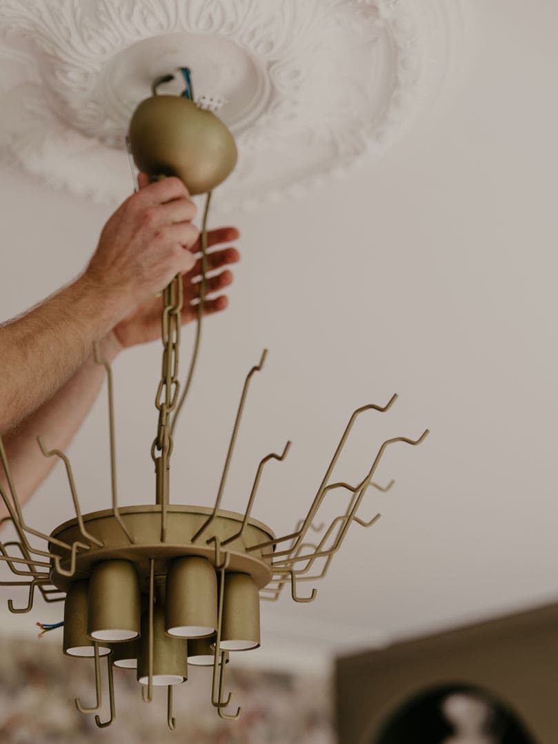 Murano Chandelier – 36 tubes – Alabaster white