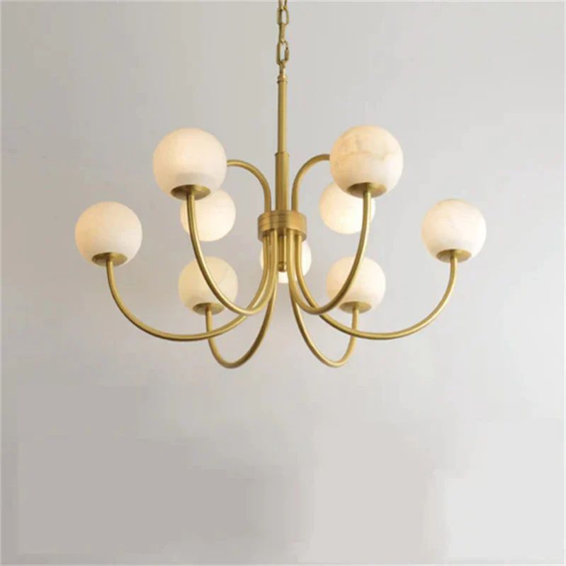 Alabaster Radial Chandelier - jchandelier