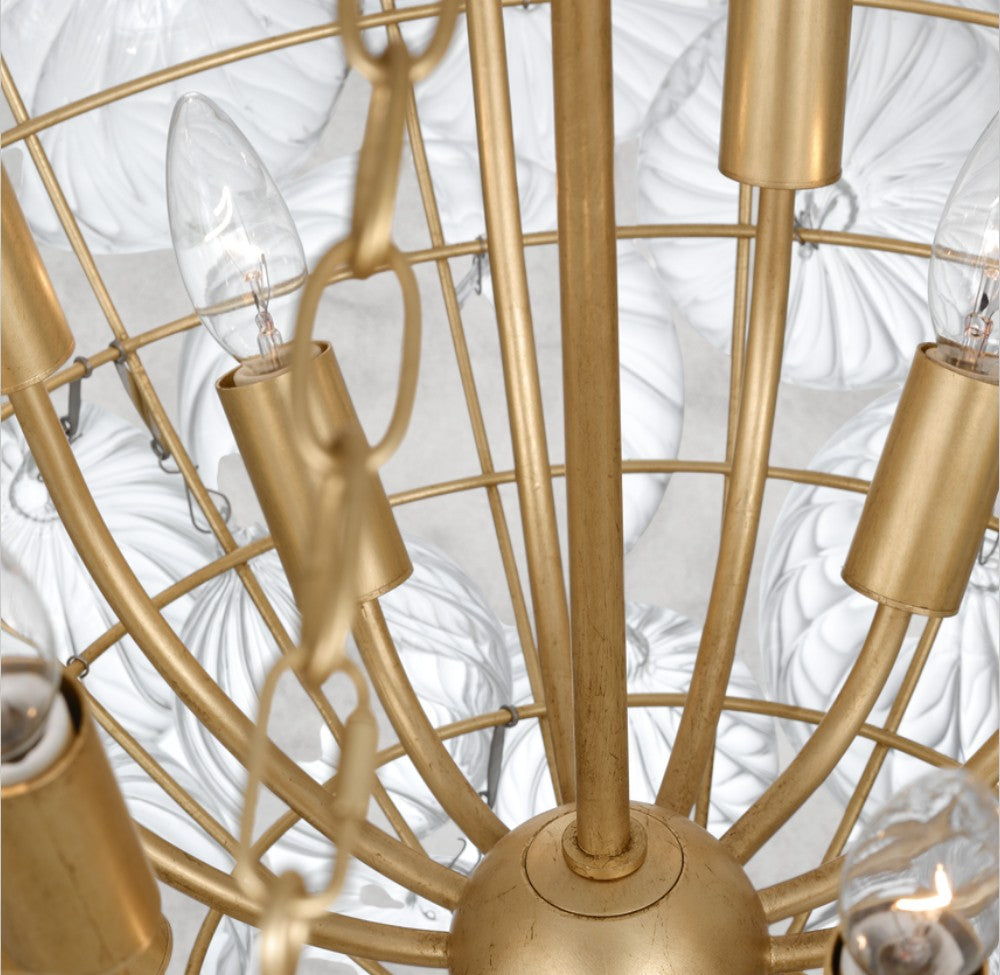 Tera Round Glass Chandelier 46", 56", 66"