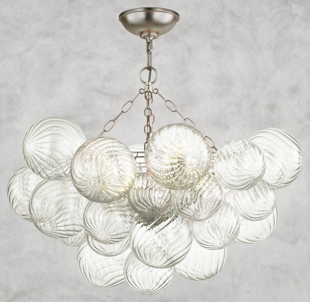 Tera Round Glass Semi-Flush Mount 24", 29", 33", 38"