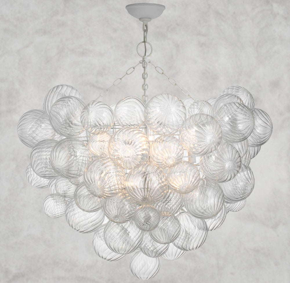 Tera Round Glass Semi-Flush Mount 24", 29", 33", 38"