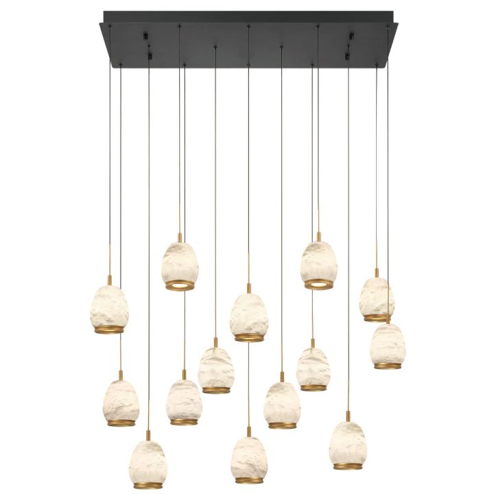 Alabaster Linear LED Chandelier