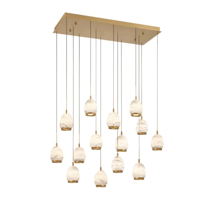 Alabaster Linear LED Chandelier
