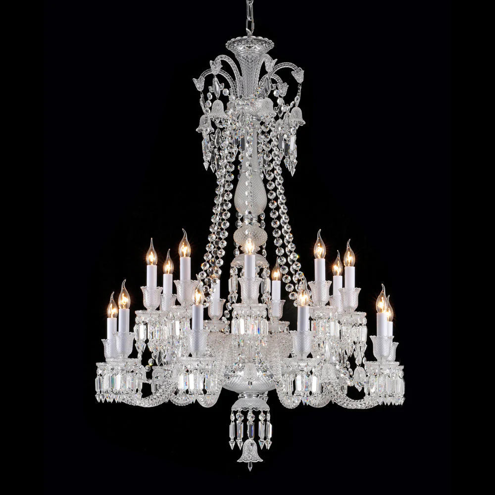 Long Neck Cristellire Crystal Chandelier