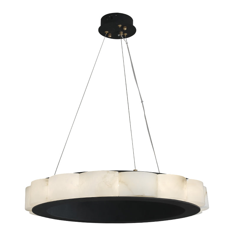 Avalon Moden Alabaster Round Chandelier