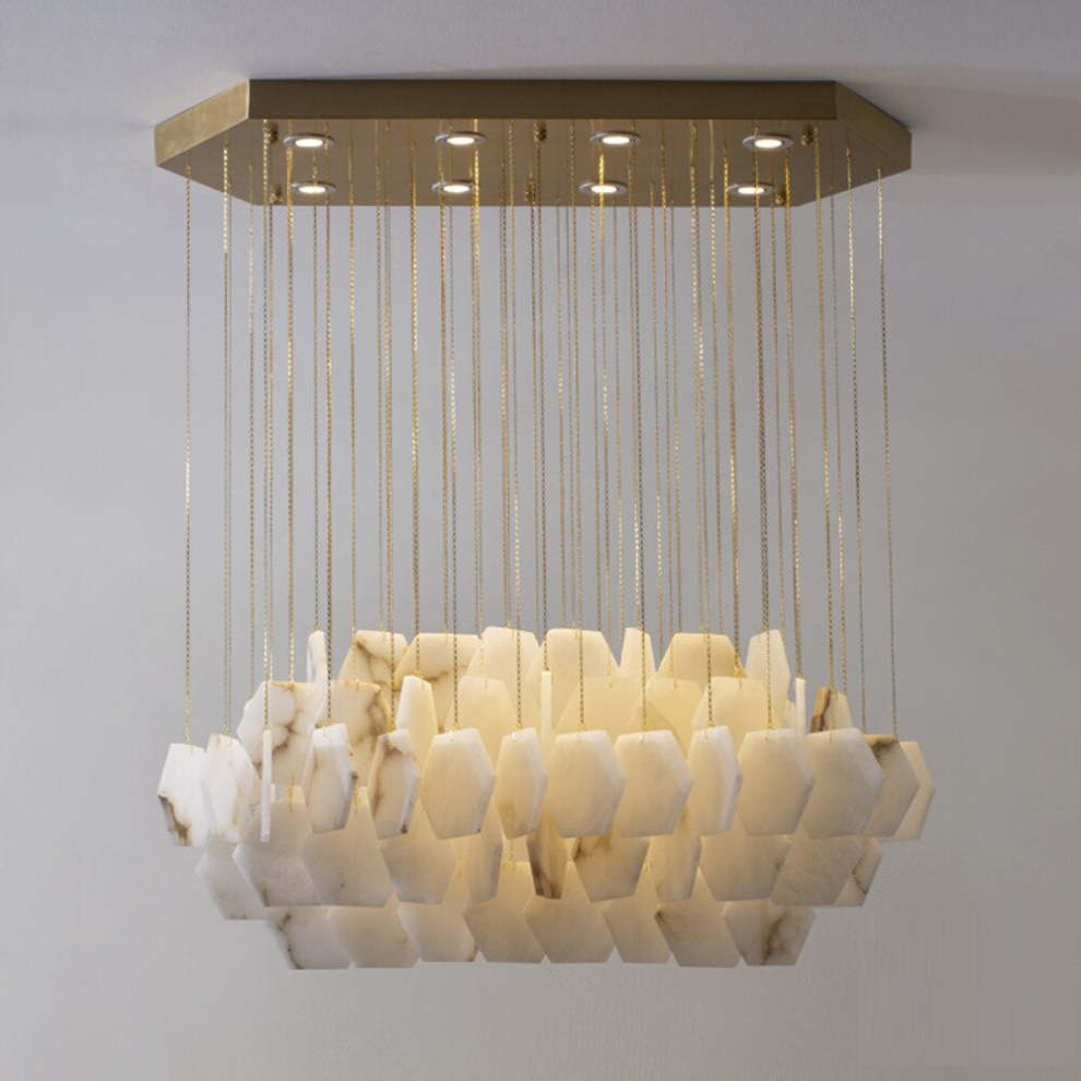 Noes Alabaster Modern Chandelier