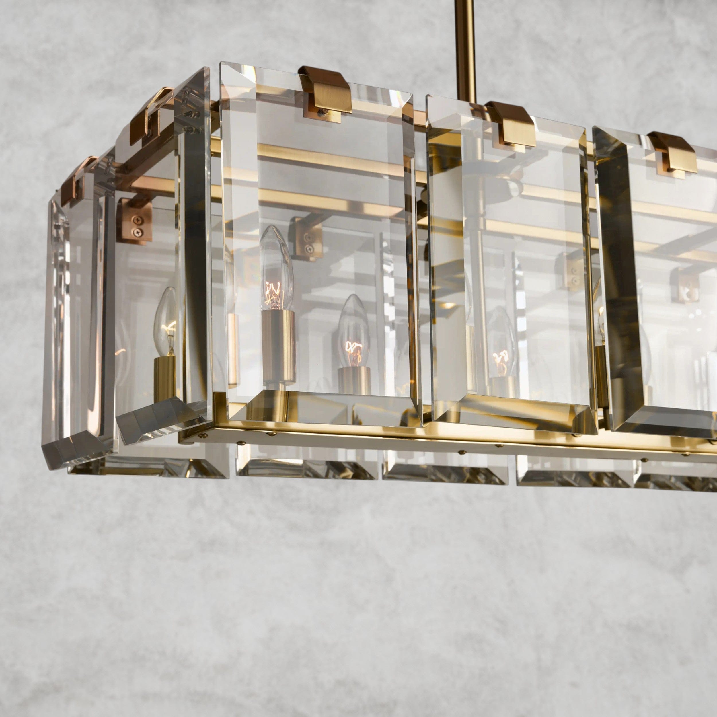 Amaya Rectangular Chandelier 40", 53"