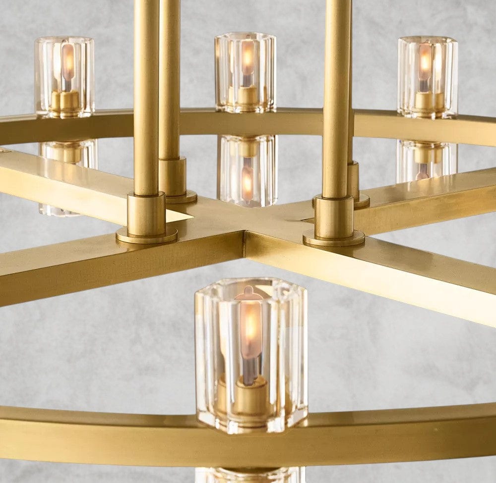 Arcachon LED Round Two-Tier Chandelier 60"
