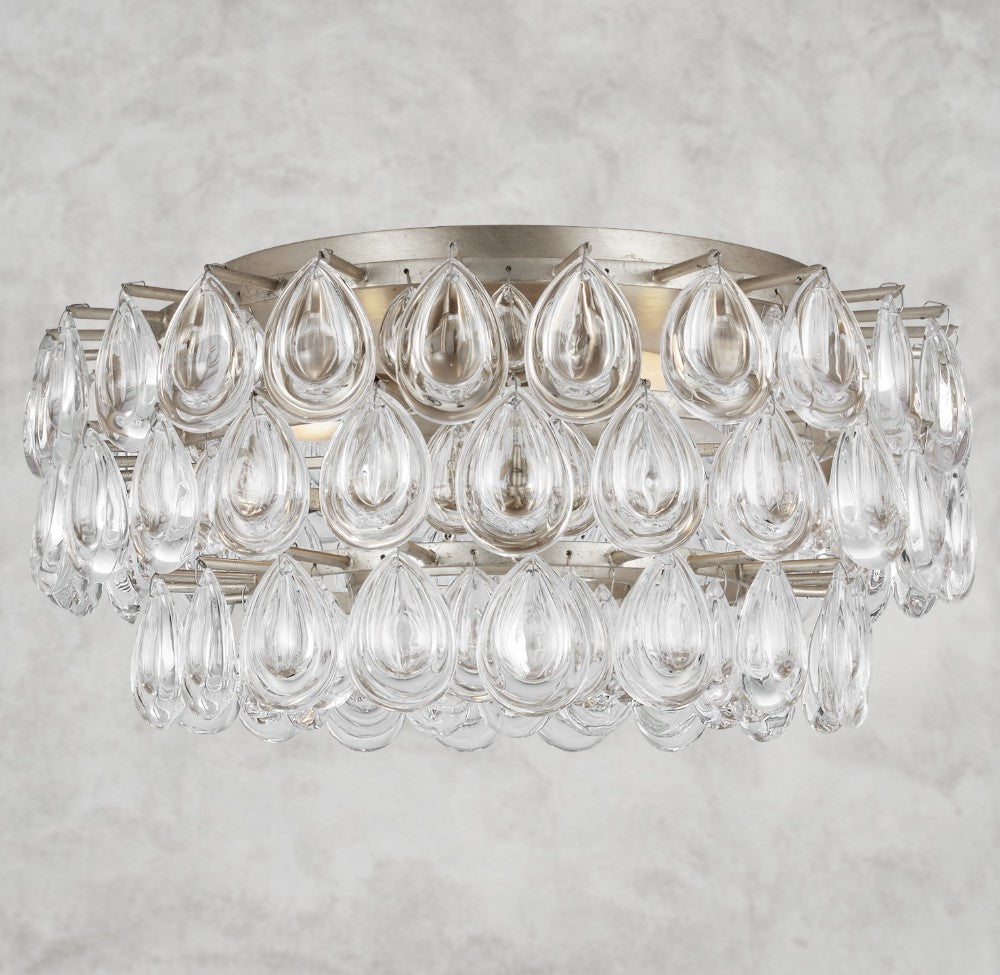 Leilie Crystal Flush Mount 15", 19", 25"