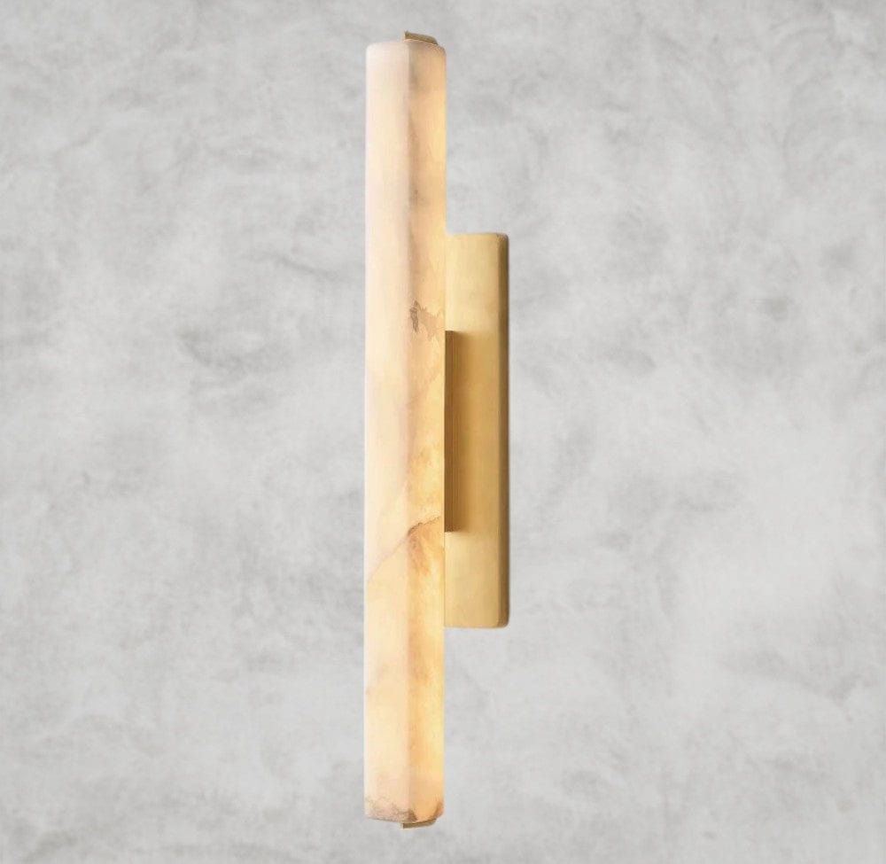 25" / Brass Audubon Alabaster Single Sconce