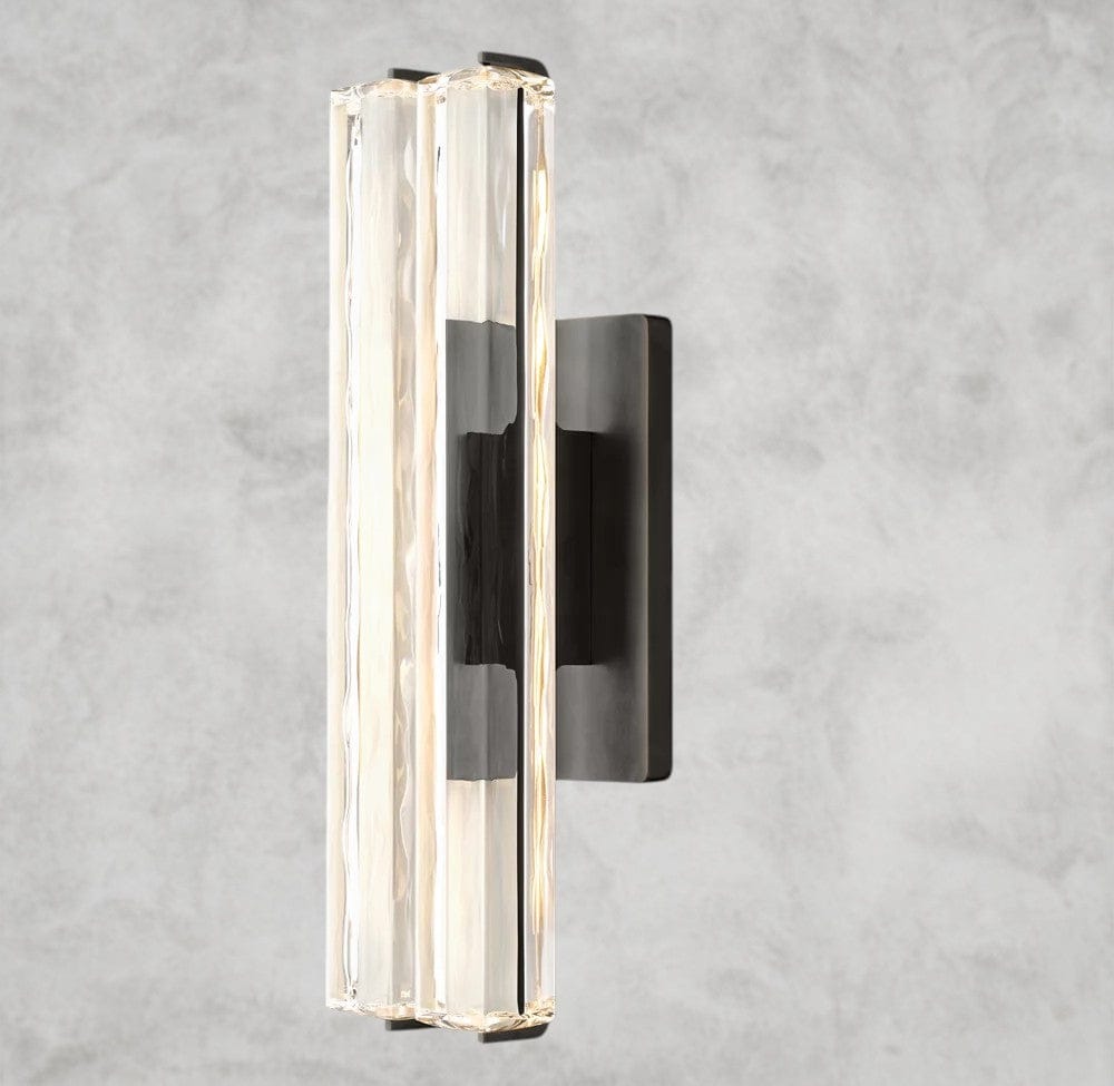 19" / Bronze Audubon Crystal Double Sconce