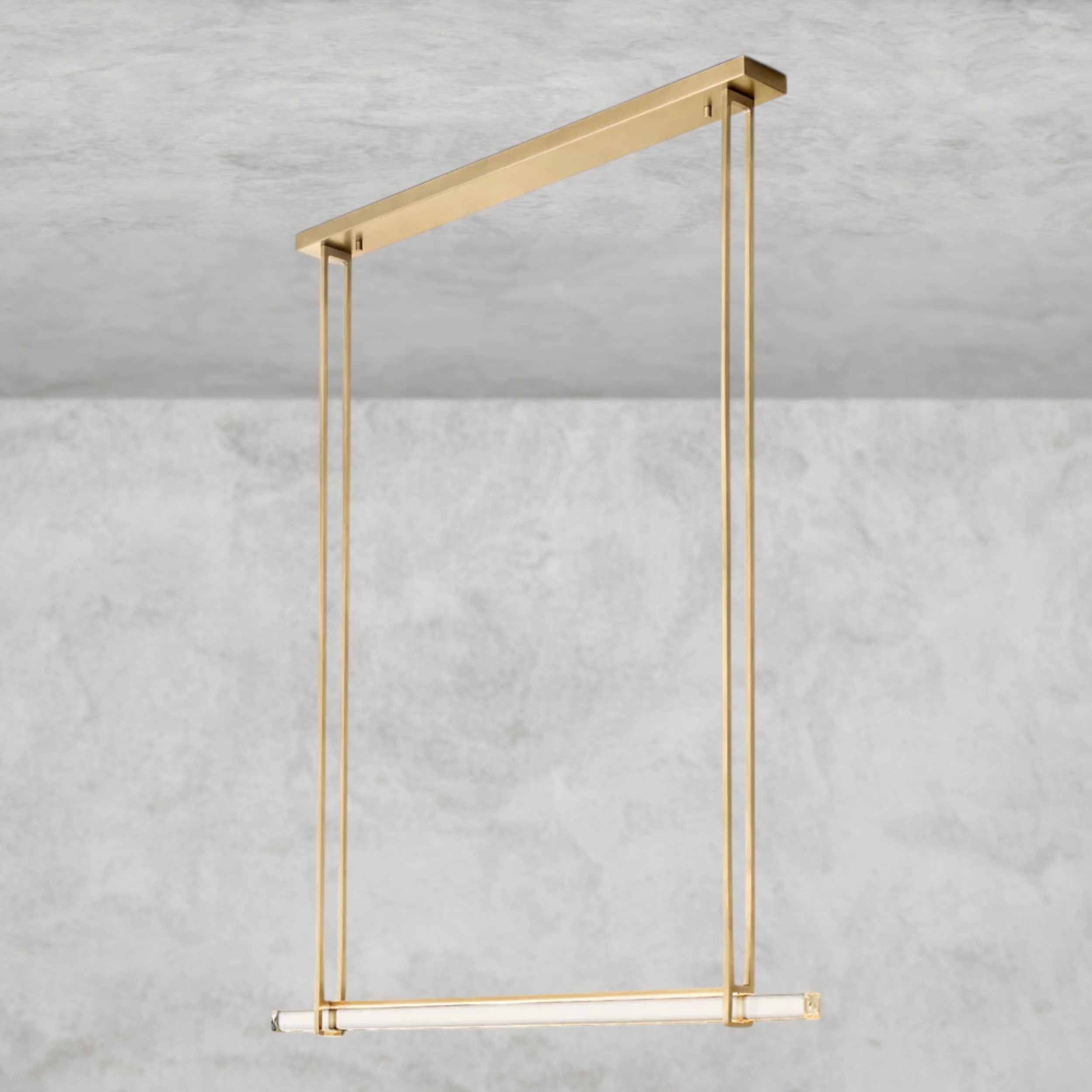 Audubon Crystal Linear Single Bar Chandelier