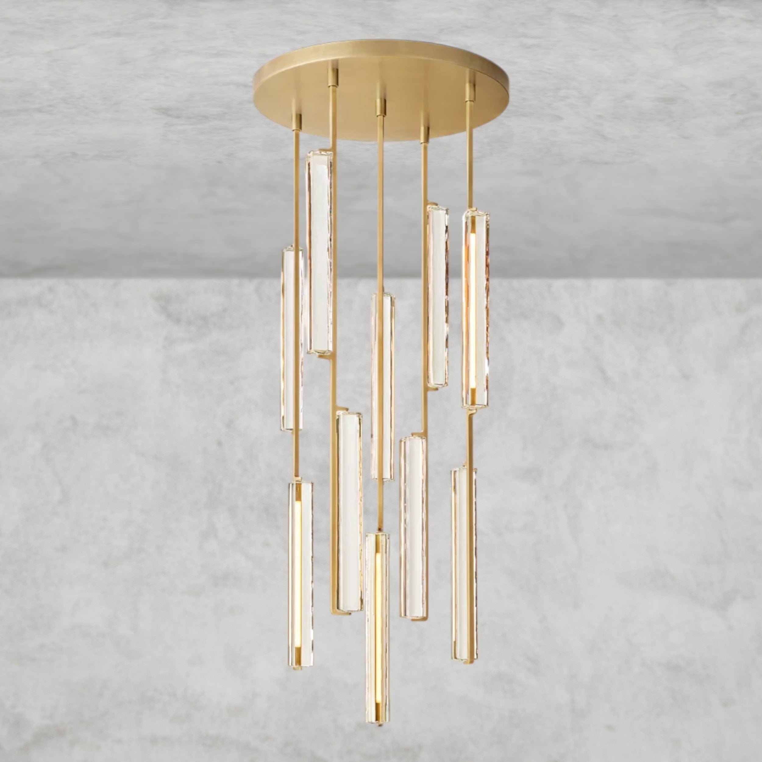 24" / Brass Audubon Crystal Round Chandelier 24", 40", 56"