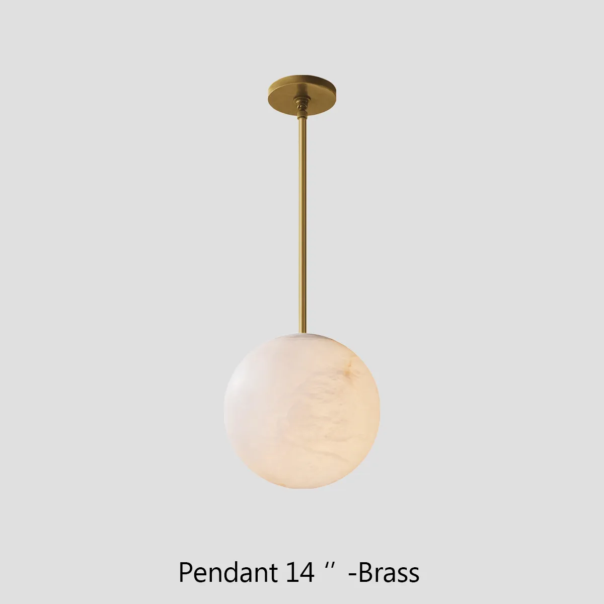 Theseus Alabaster Modern Ball Pendant Light