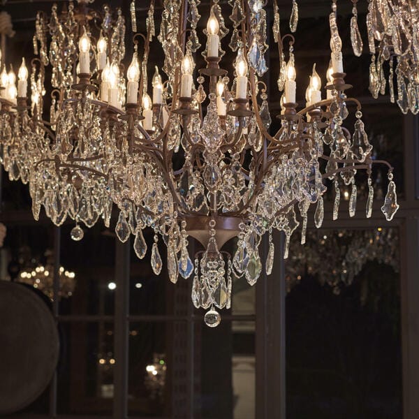 Baroque Large Crystal Chandelier