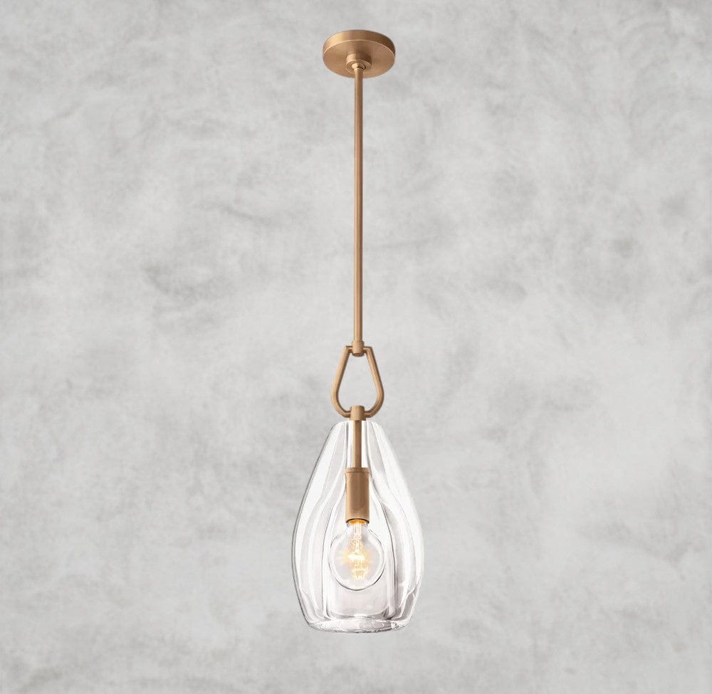 6" / Brass Botanist Flute Pendant