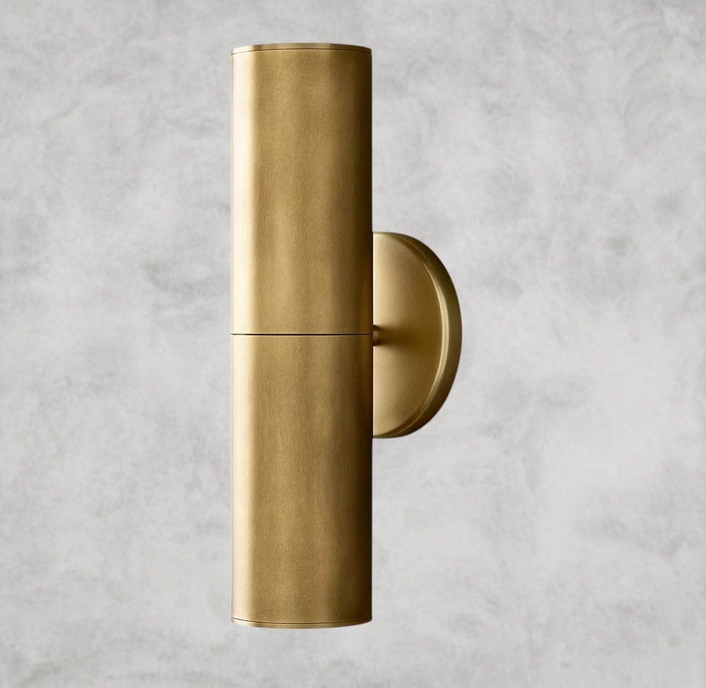 Brass Champeaux Linear Sconce 12"
