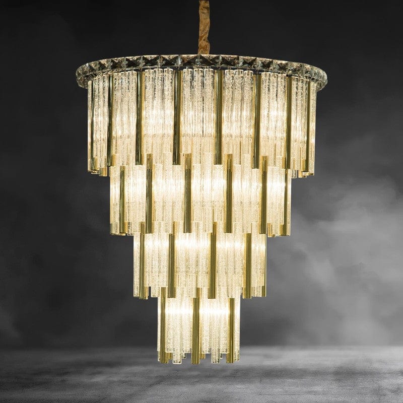 Gold Chimes Chandelier 18"