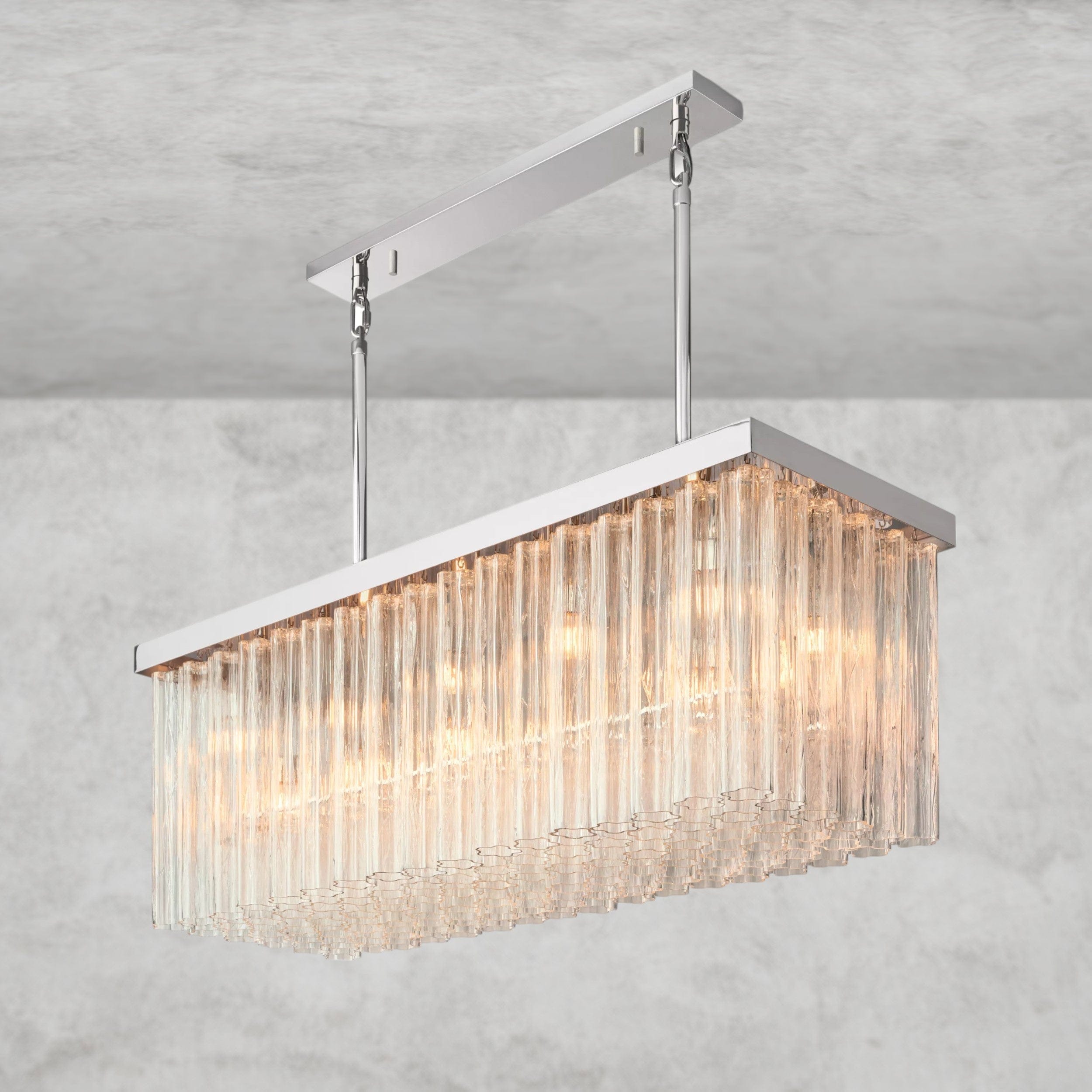 Cielo Rectangular Chandelier 54", 73"