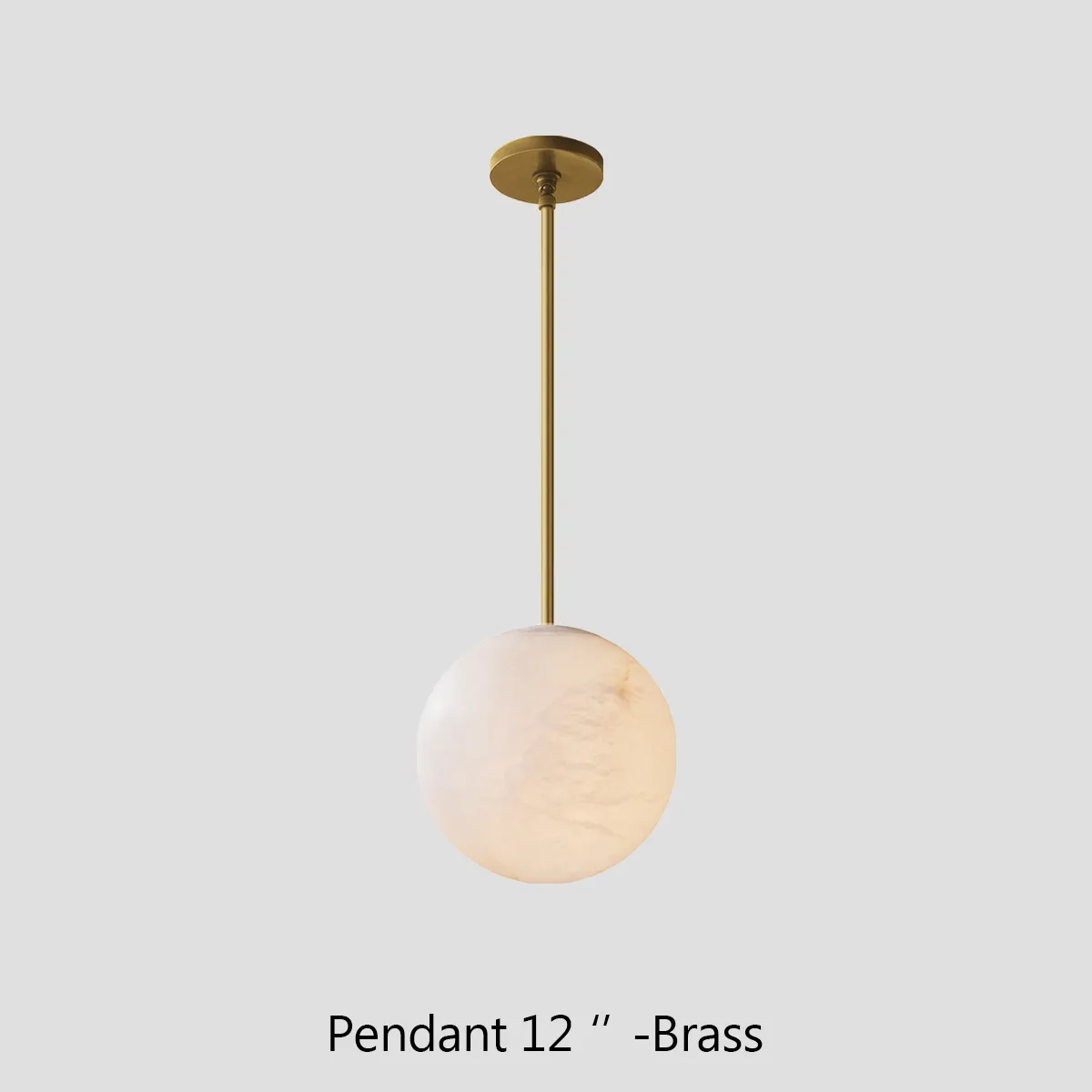 Theseus Alabaster Modern Ball Pendant Light