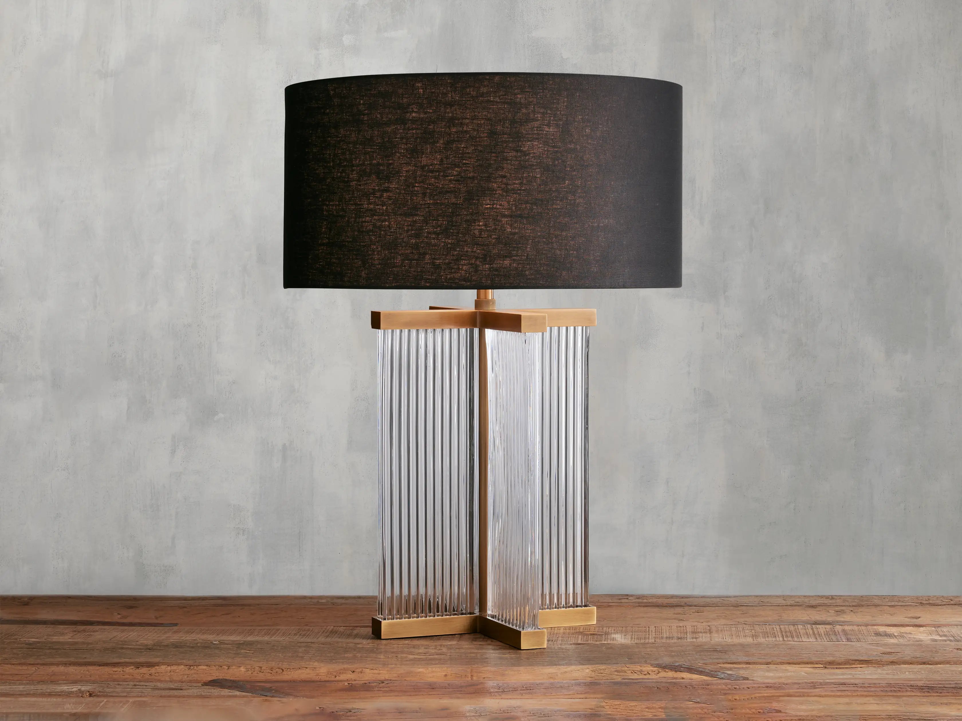 Brass / Clear / Black Delsie Table Lamp