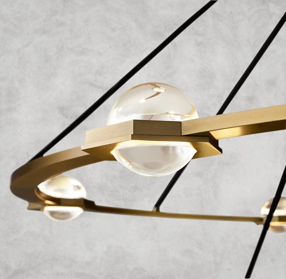 Éclatant Round Chandelier 36", 48", 60", Two-Tied 60"