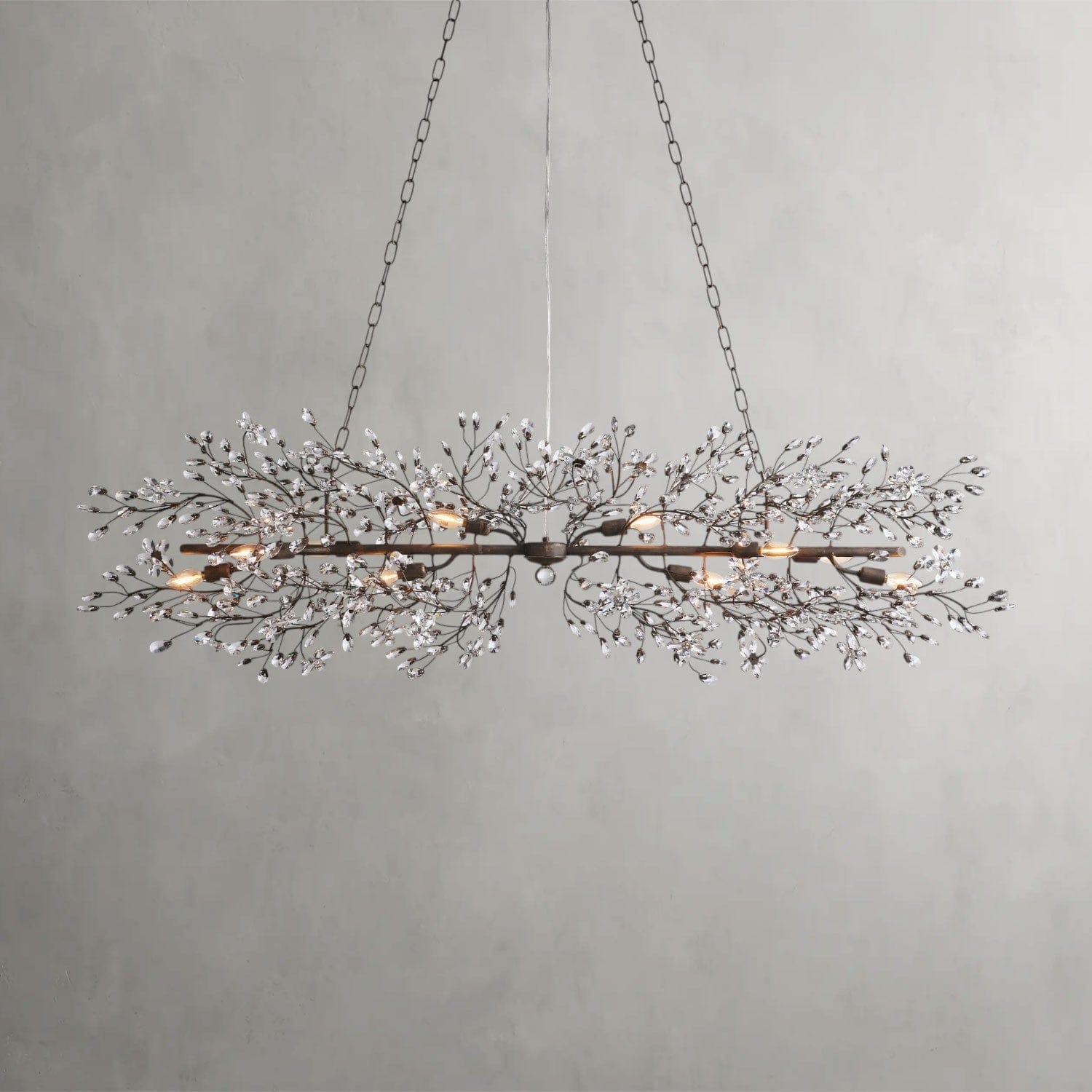 68" / BRONZE Fiore Linear Chandelier 51", 68"