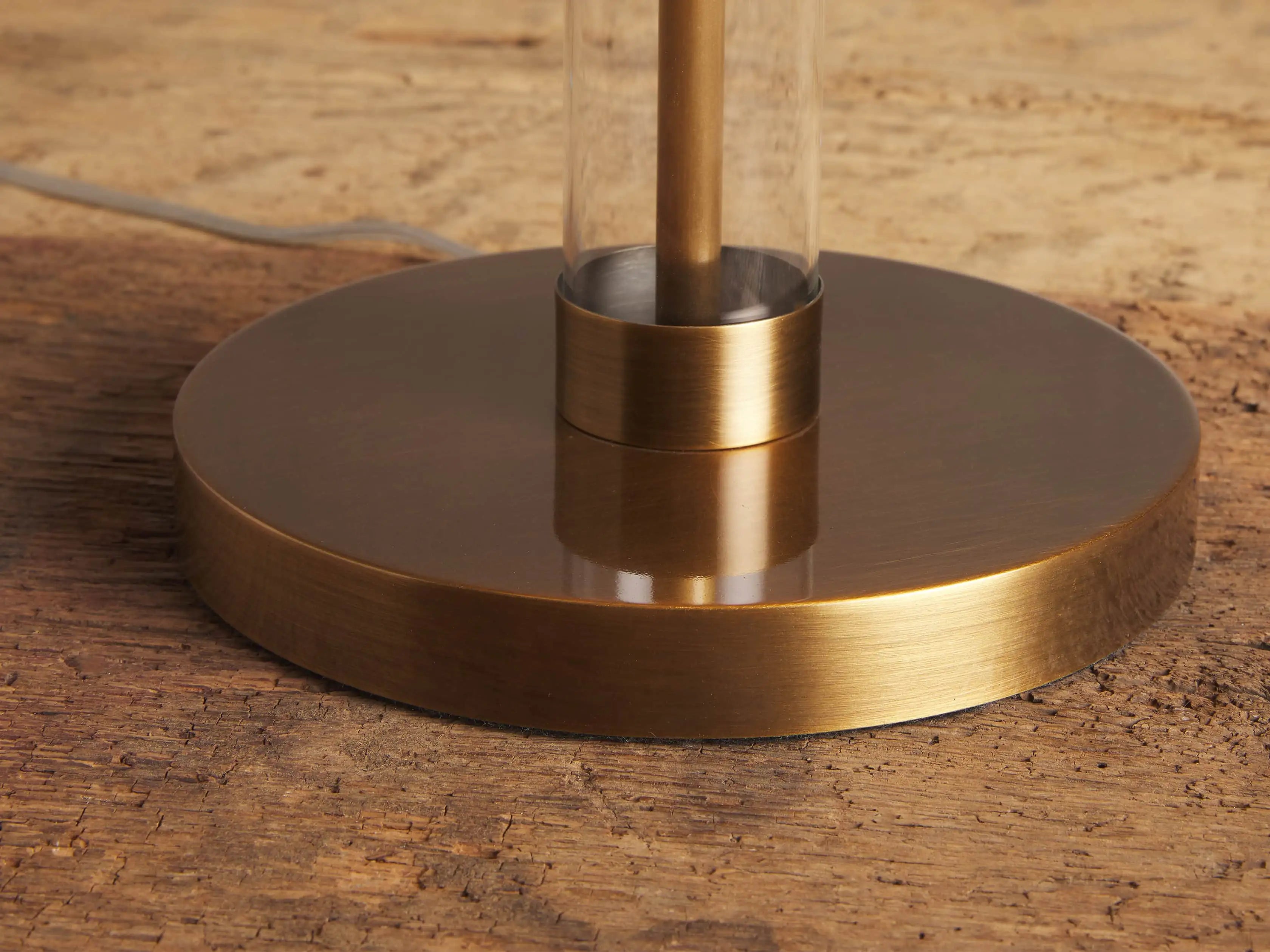 Glass Column Table Lamp