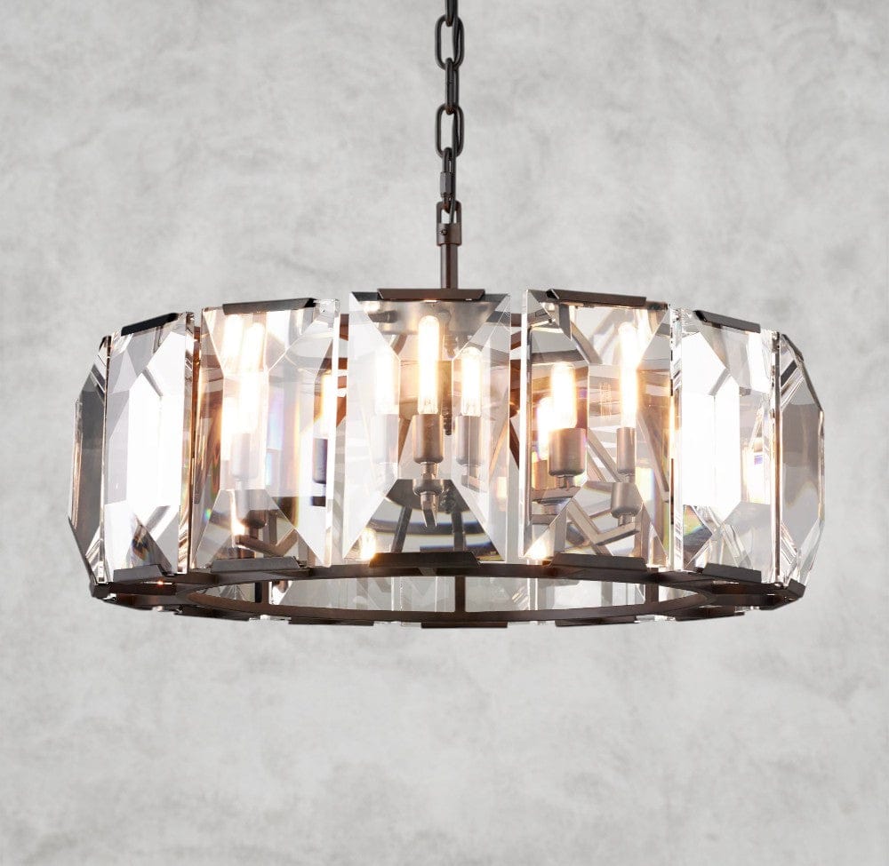 31" / Bronze Harlow Crystal Round Chandelier 19", 31", 43", 60"