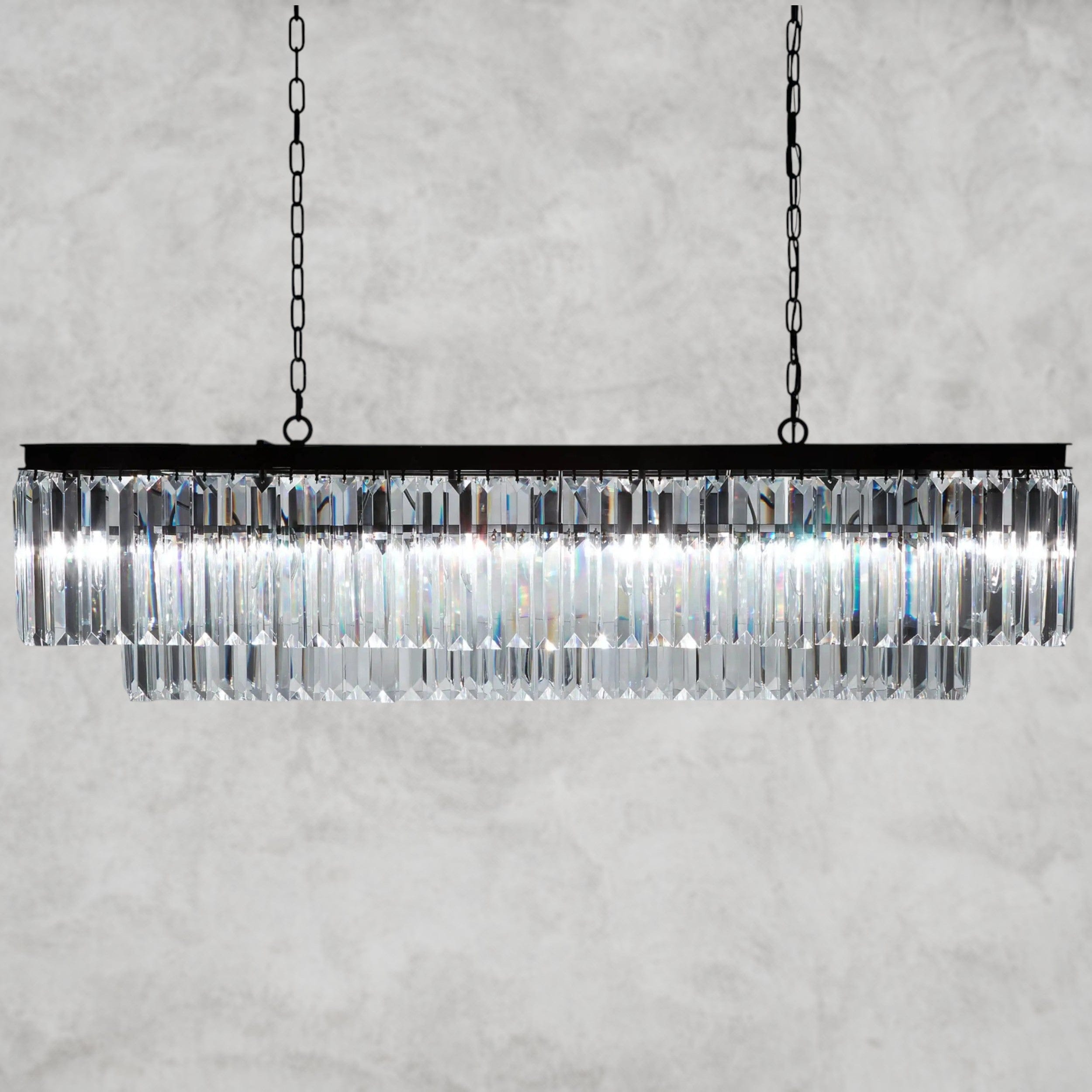 Leyland Tiered Rectangular Chandelier