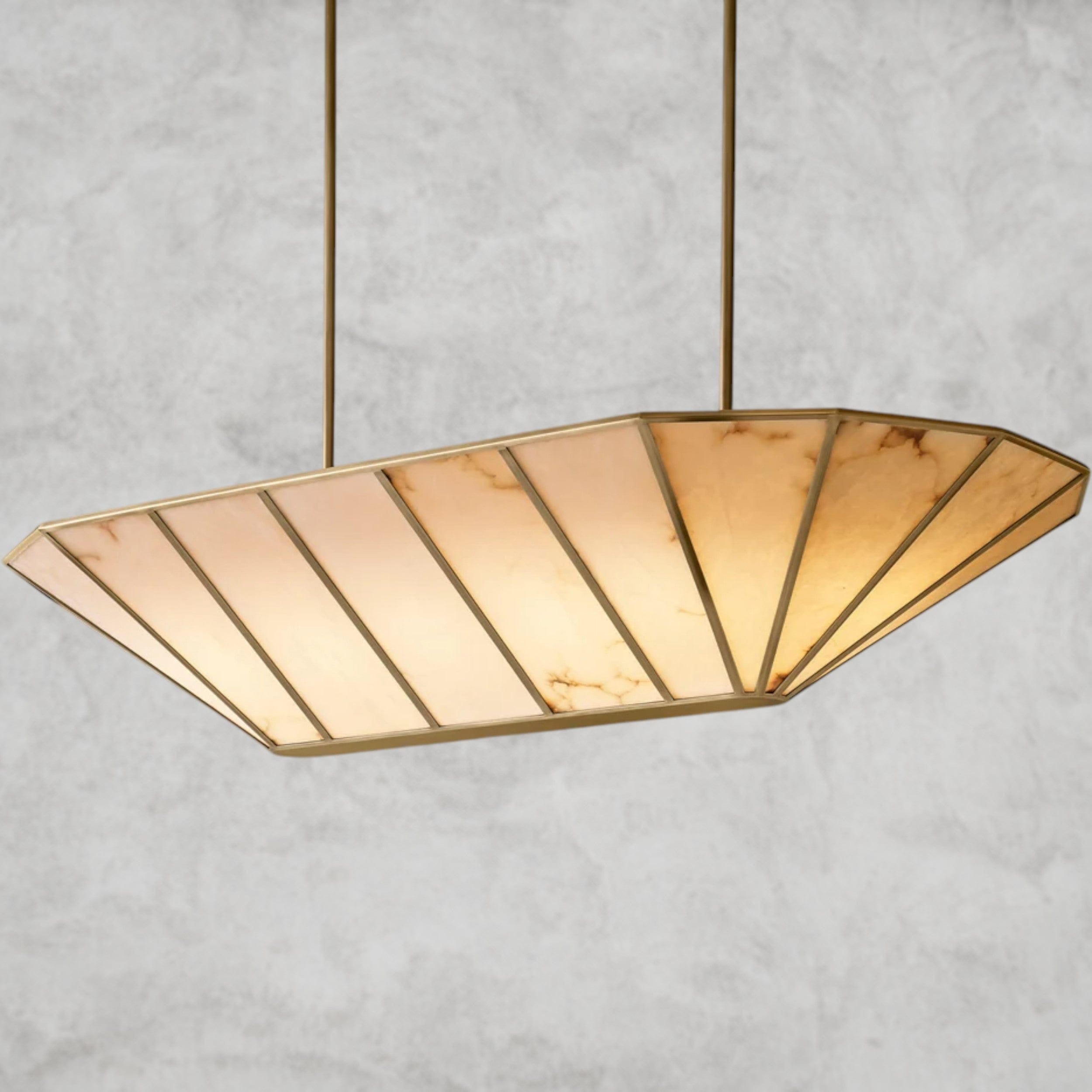 Lucette Alabaster Linear Chandelier