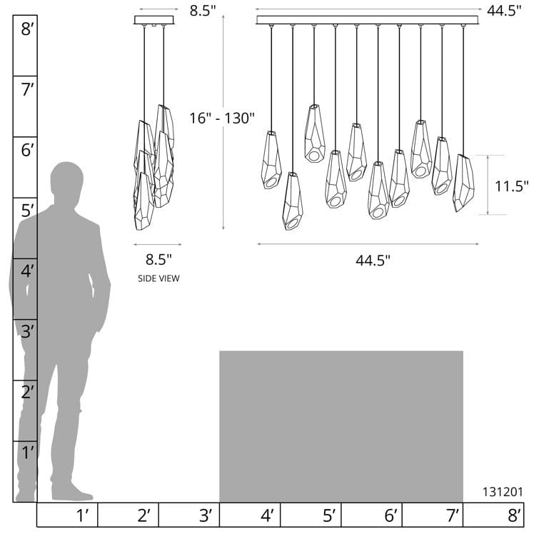 Luma 10 - Light Crystal Pendant