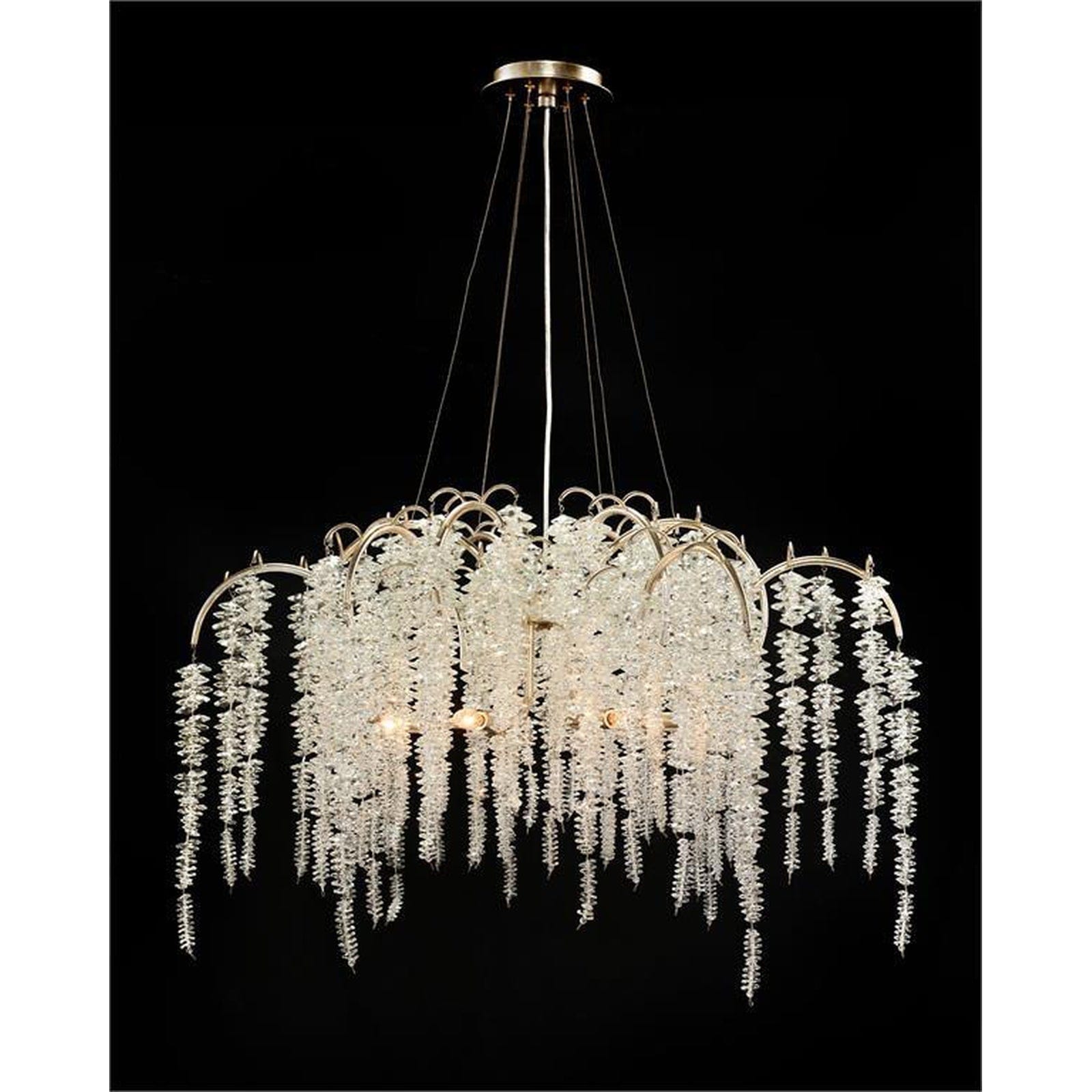 Lunavire Cascading Crystal Six-Light Chandelier