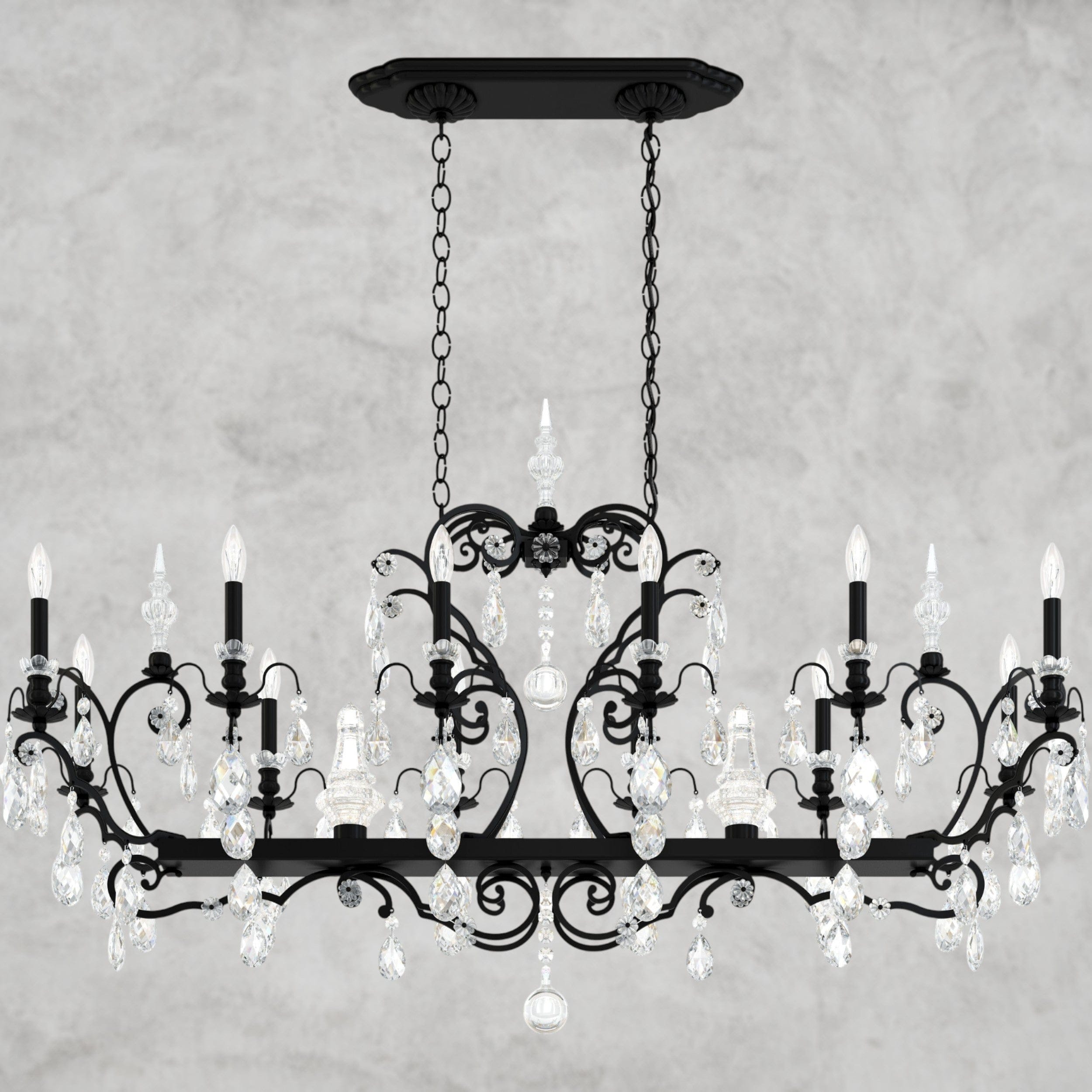 Lustre en cristal Renaissance 56"