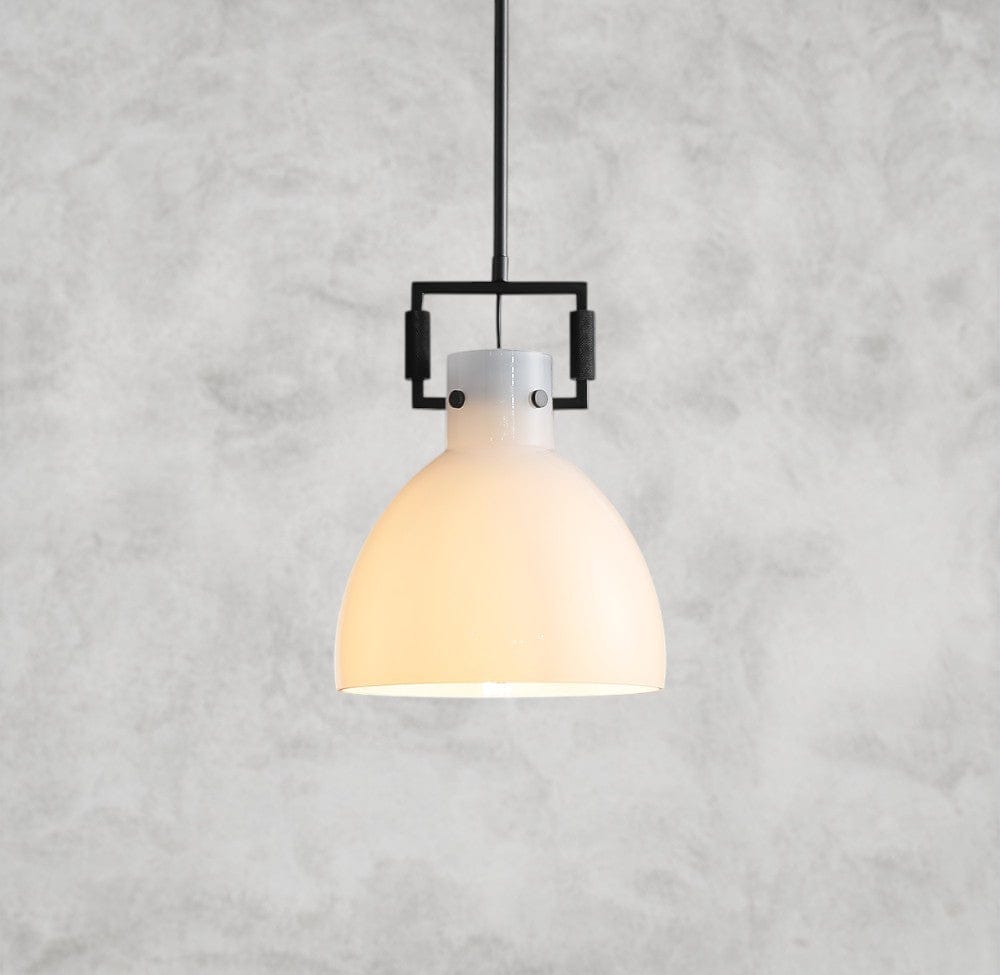 MACHINIST MILK GLASS CLOCHE PENDANT 10", 14", 18"