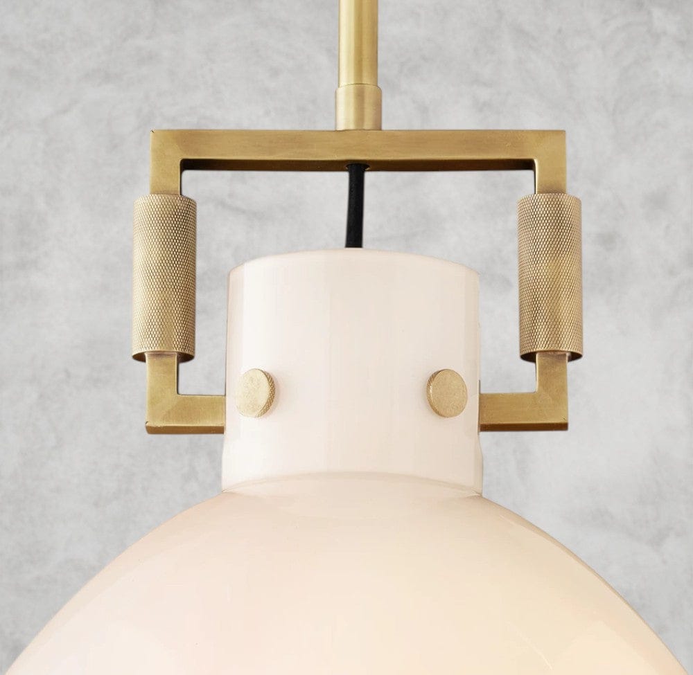 MACHINIST MILK GLASS CLOCHE PENDANT 10", 14", 18"