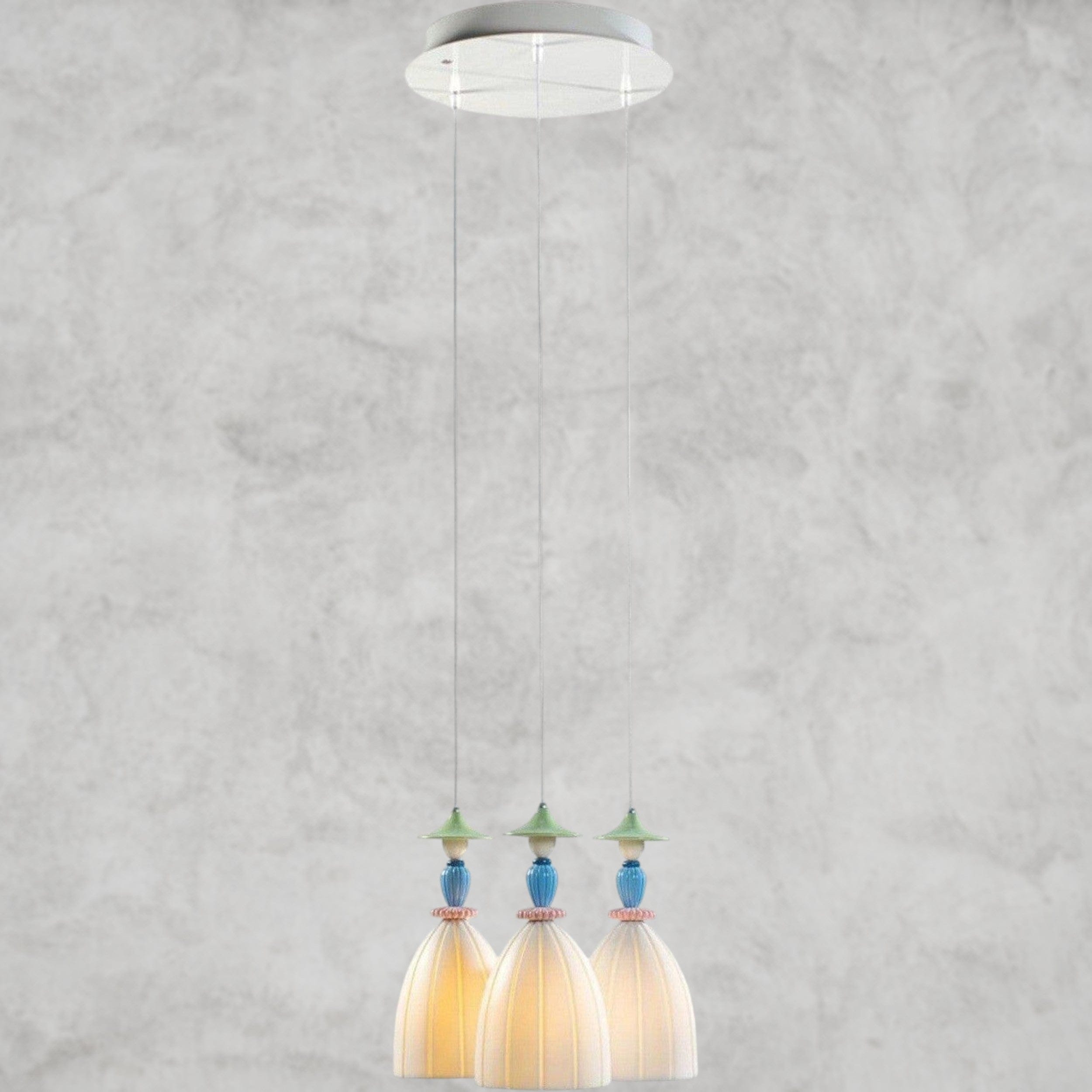 Madeaoiselle Round 3-Lights Ceiling Lamp