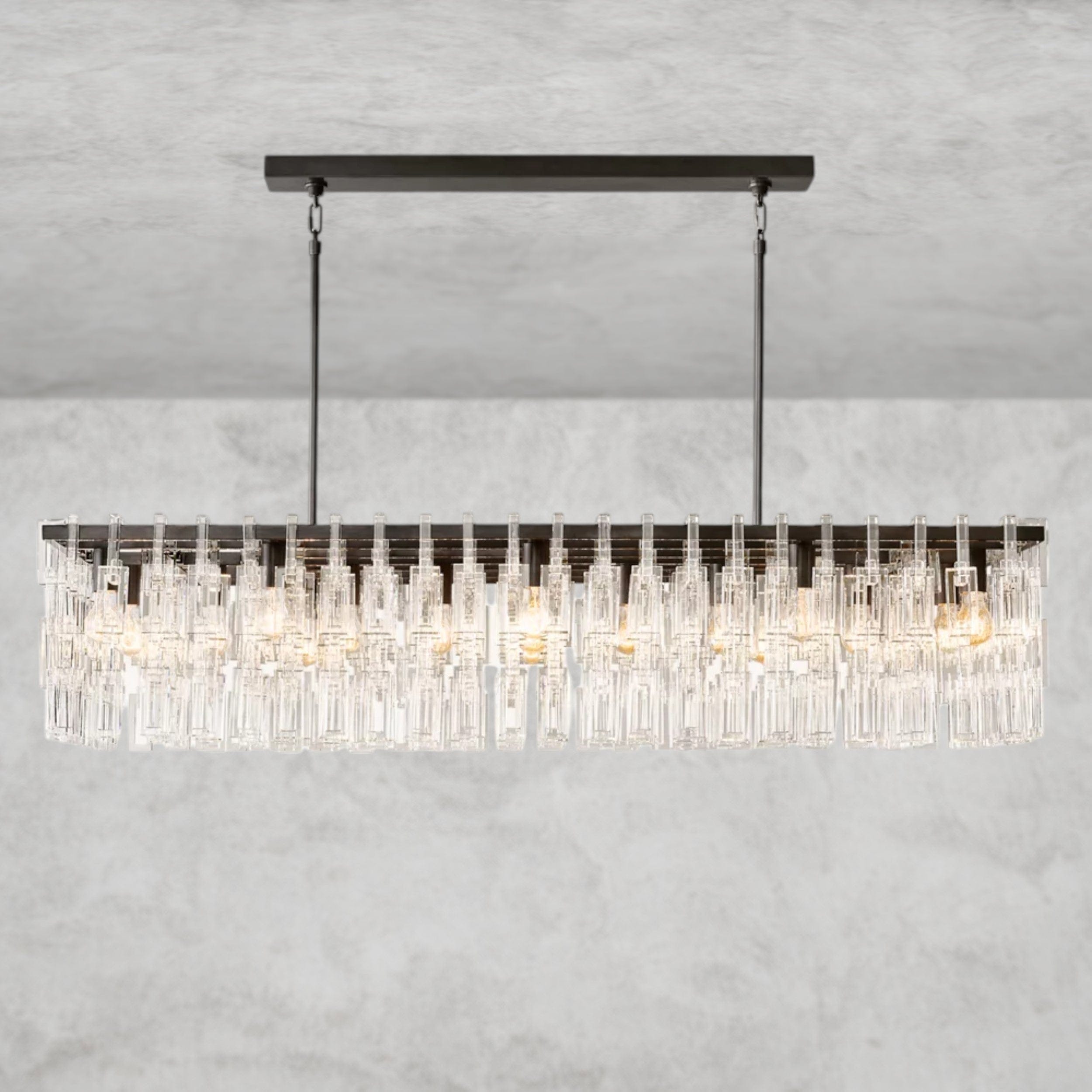 Marignan Rectangular Chandelier 60"