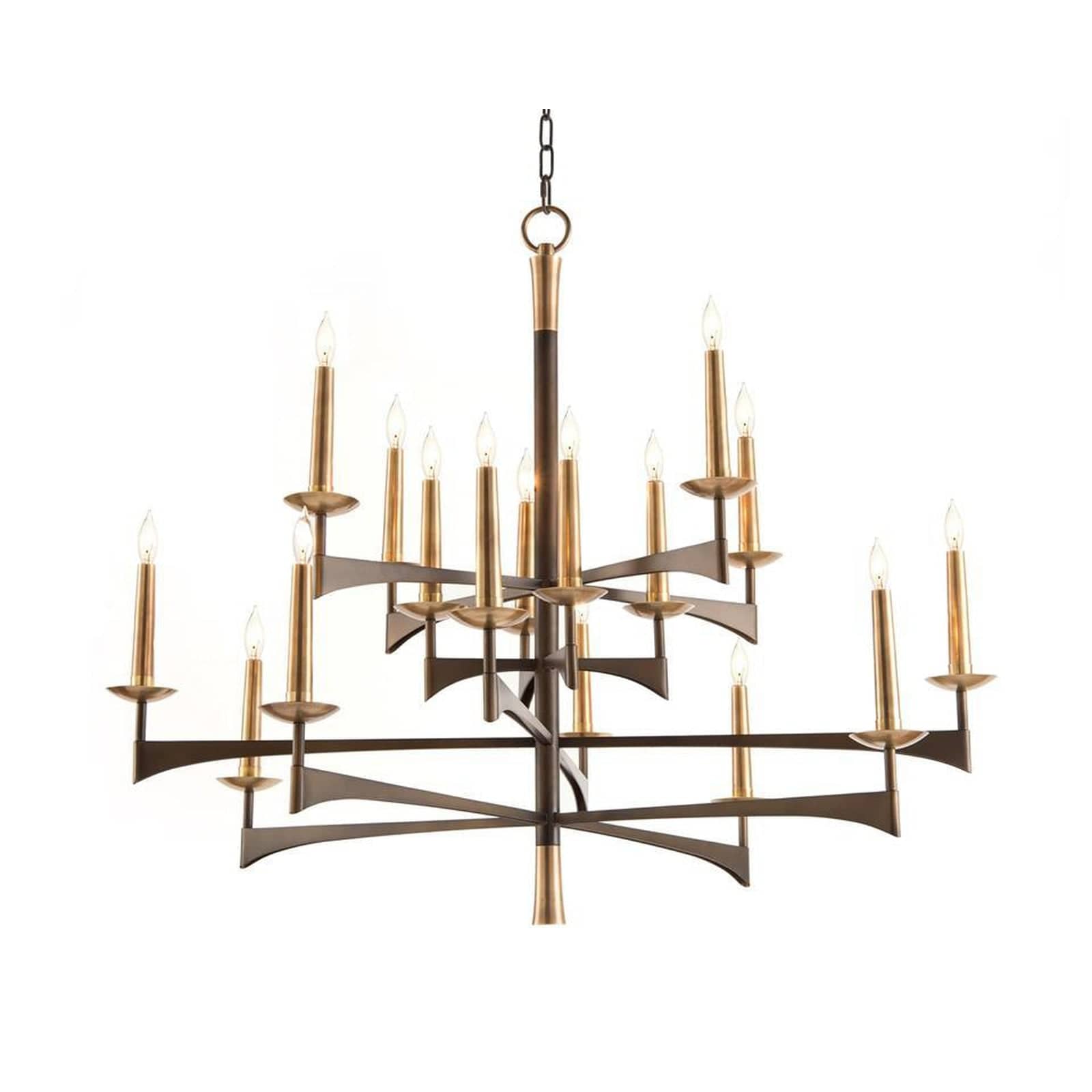 Mid-Century Sixteen-Light Chandelier
