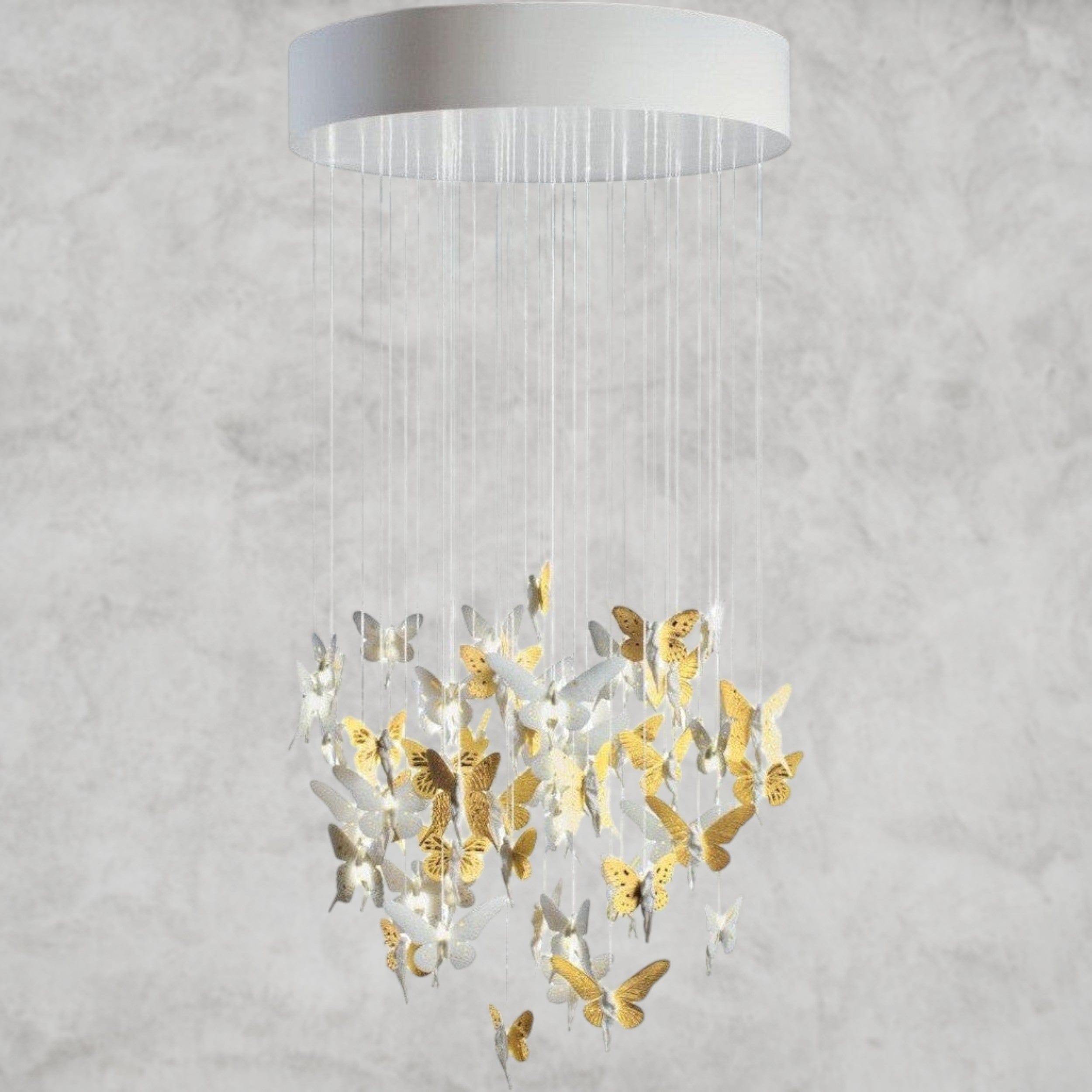 Golden Luster Niagara Chandelier 31"