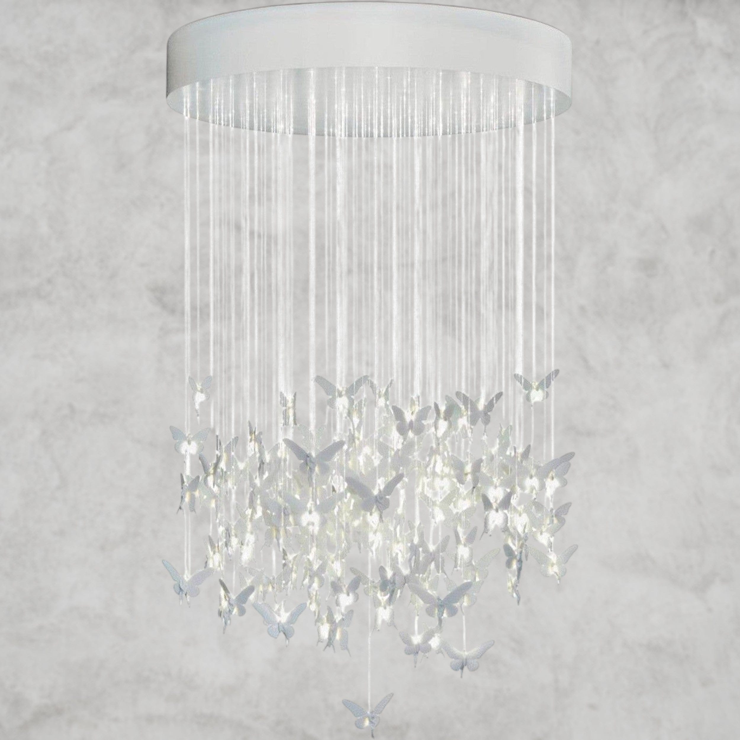 White Niagara Chandelier 53"