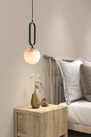 Orb Alabaster Pendant