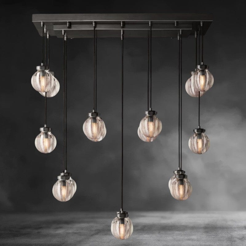 36" / Bronze Pearl Rectangular Chandelier 36", 54", 72"