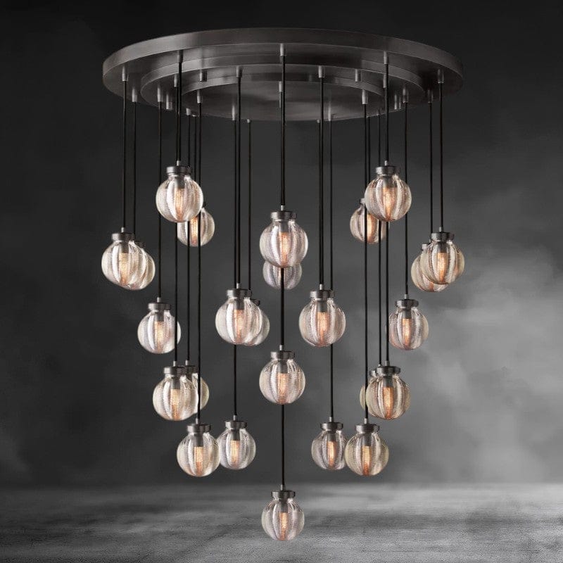 38" / Bronze Pearl Round Chandelier 38", 48", 60"