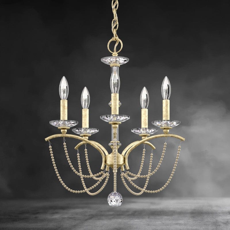 Priscilla Crystal Candlestick Chandelier 18"