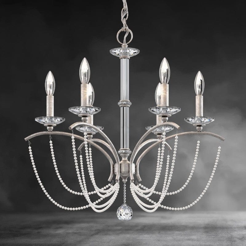 Priscilla Crystal Candlestick Chandelier 23"
