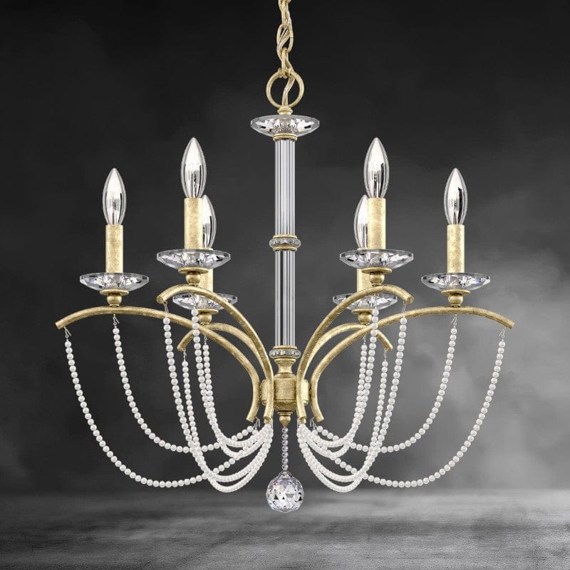 Priscilla Crystal Candlestick Chandelier 23"