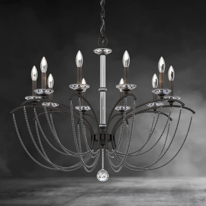 Priscilla Crystal Candlestick Chandelier 36"