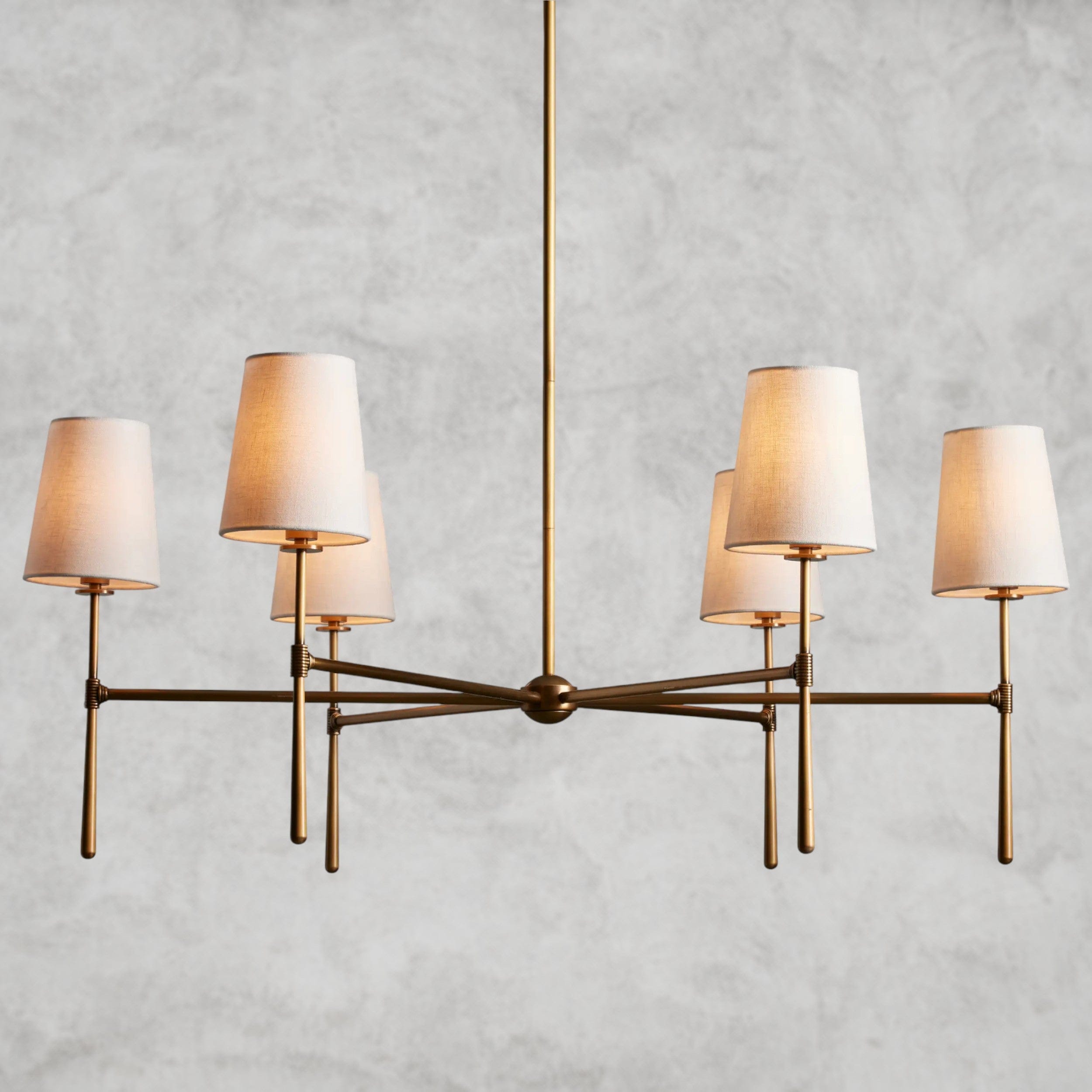 Brass Rhodes Round Chandelier